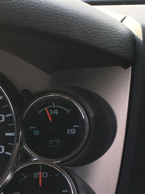 chevy silverado voltmeter fluctuating